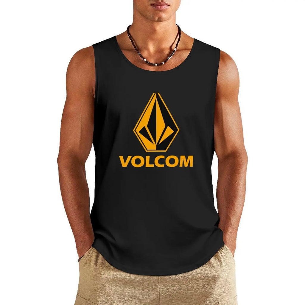 Men's fashion sports vest, beach surfing sleeveless T-shirt, summer leisure running fitness basketball vest