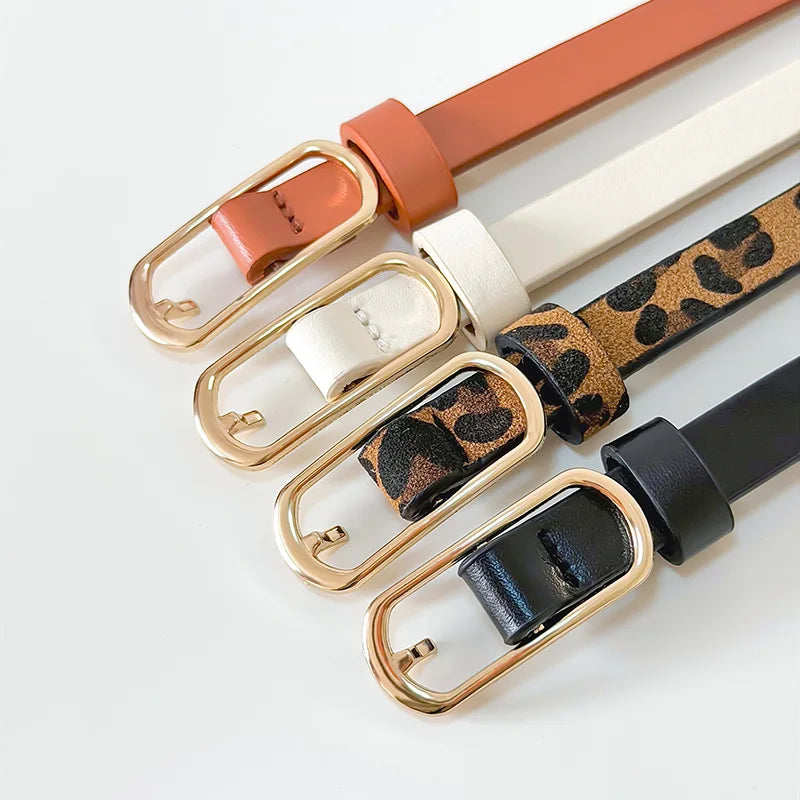 Women's Slim Waist Belt Fashion Versatile Women's Dress Thin Belt Daily Women's Clothing and Accessories Great for Wearing