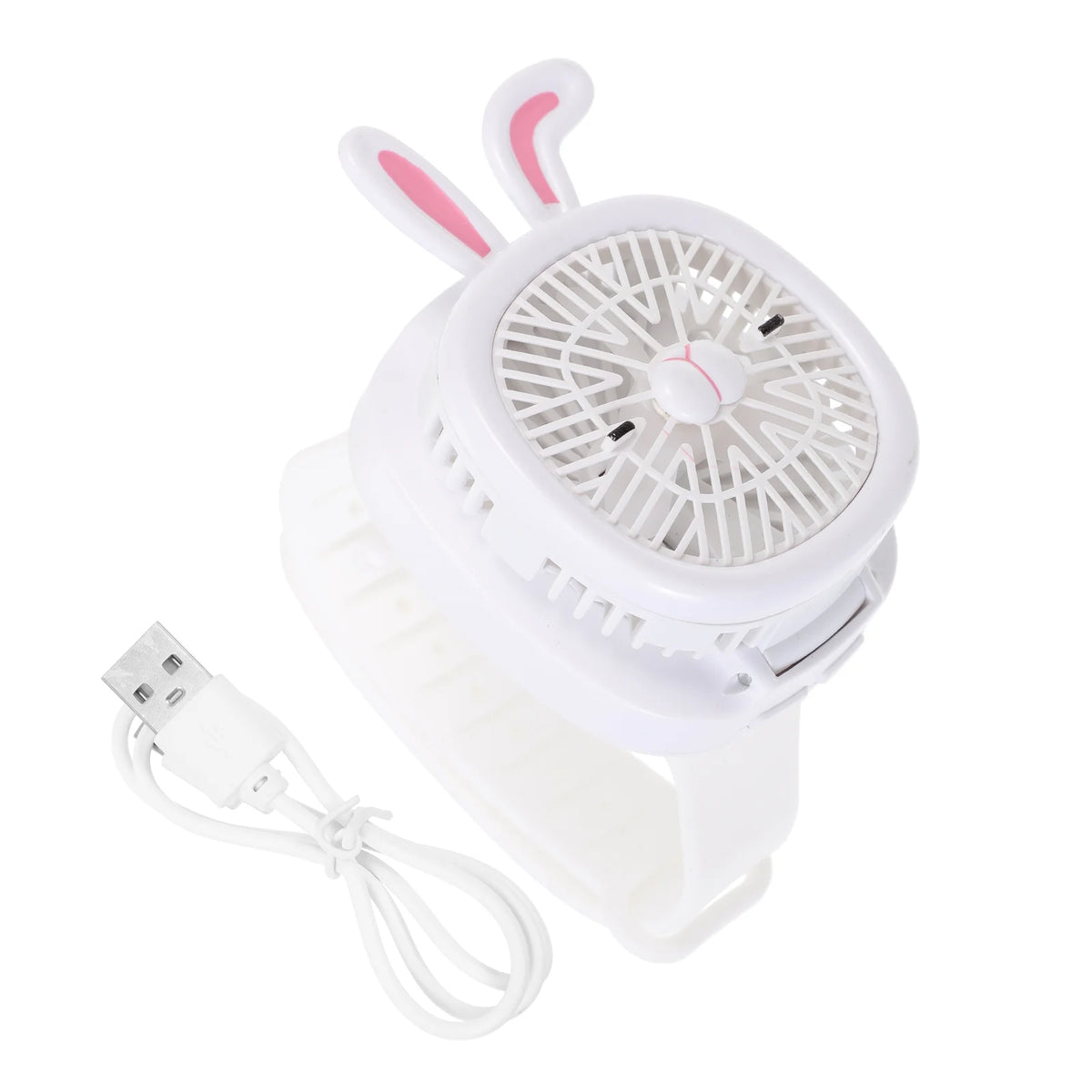 Watch Fan Kids Cartoon Watch Fan Portable Watch Fan Usb Fan With Wrist Strap Usb Rechargeable Fan For Childrens Travel Straps