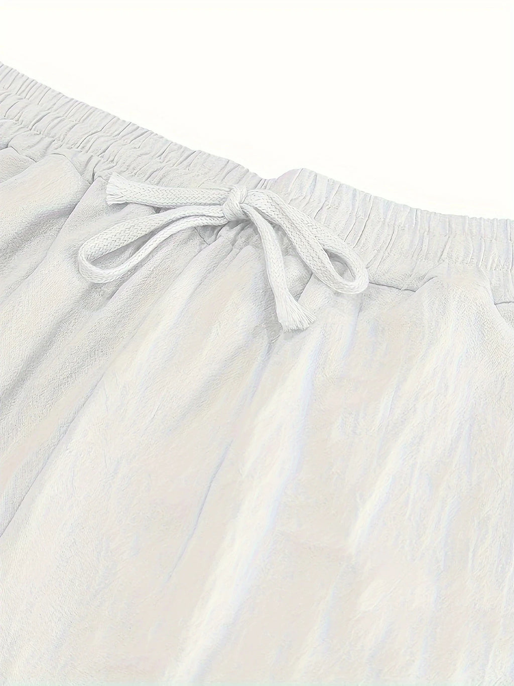 Men's Cotton Linen Loose Fit Pants Comfortable Breathable Casual Wide Leg Trousers for Summer