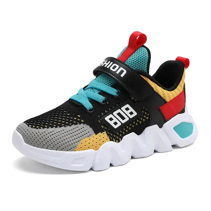 2023 Kids Shoes Outdoor Sneakers Boys Breathable Walking Shoes Casual Children Sport Shoes Mesh Lightweight Shoes for Girls