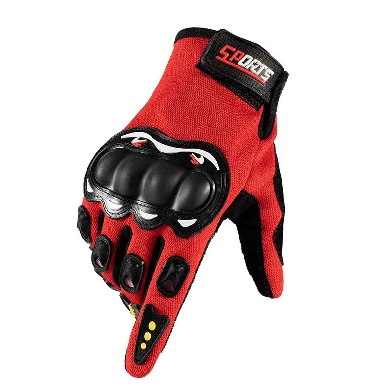 Men Touch Screen Full Finger Motorcycle Gloves Outdoor Sports Off-Road Motorbike Bicycle Cycling Riding Protective Gloves