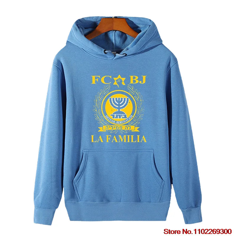 Premium La Familia Beitar hoodies Soccers Funny Fashion graphic Hooded sweatshirts Jerusalem High Quality thick sweater hoodie