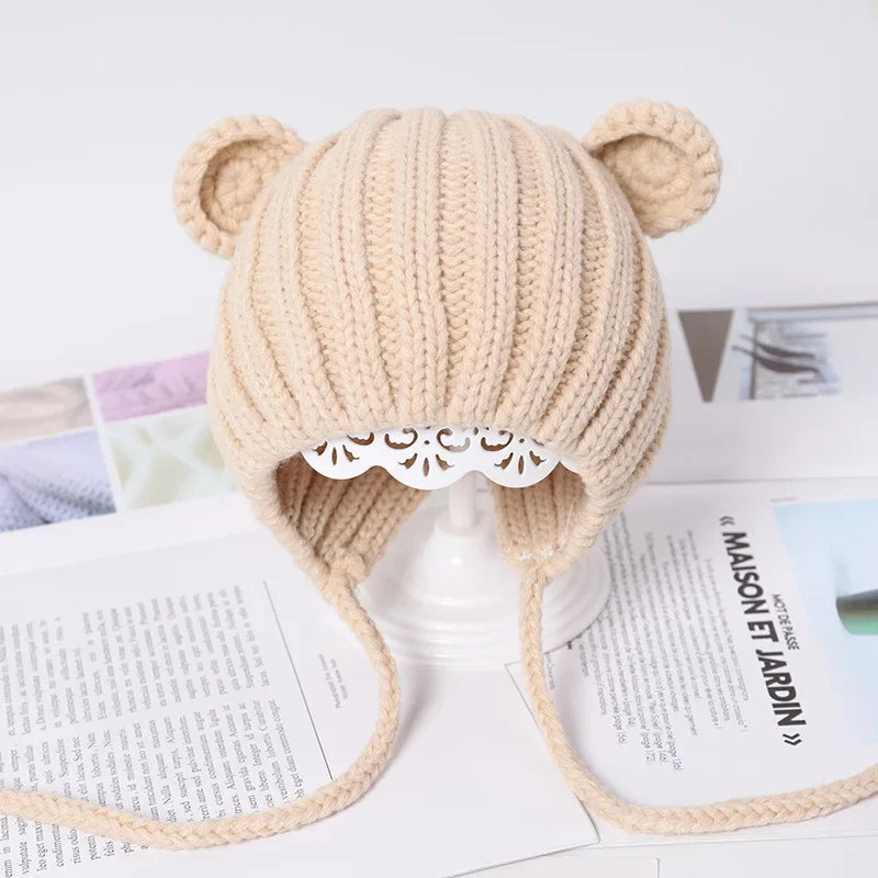 Girls Boys Cap Kids Beanie Infant Hat New Children Baby Cap Soft Warm Hat Beanies 6-24 Months