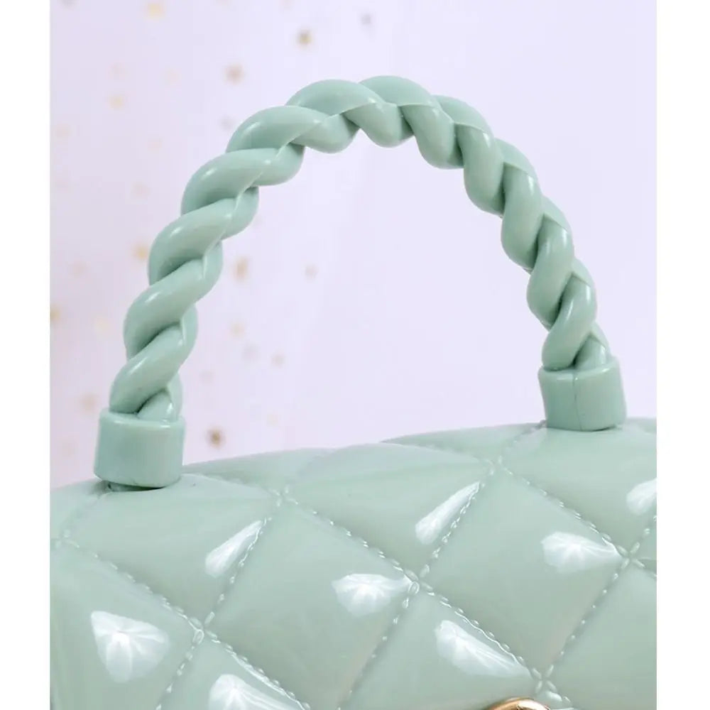 Fashion Kids PU Leather Crossbody Bags Girls Heart Shoulder Bags Children Mini Coin Purses Jelly Bag Kids Handbag Gifts