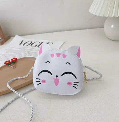 New Cartoon Kids Bag Fashion Cute Cat Crossbody Bag Coin Wallet Lovely Hand Bags For Boys And Girls Mini Shoulder Bags Kids Gift