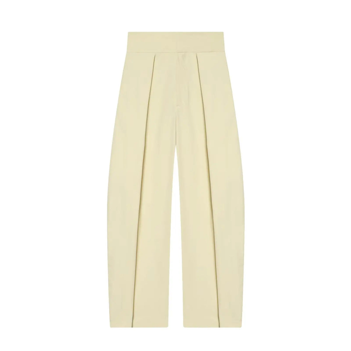 Fashionable Balloon Silhouette Pleated Pants Women's New Arrival Spring Summer Natural Waist Polyester Fiber Casual Trousers