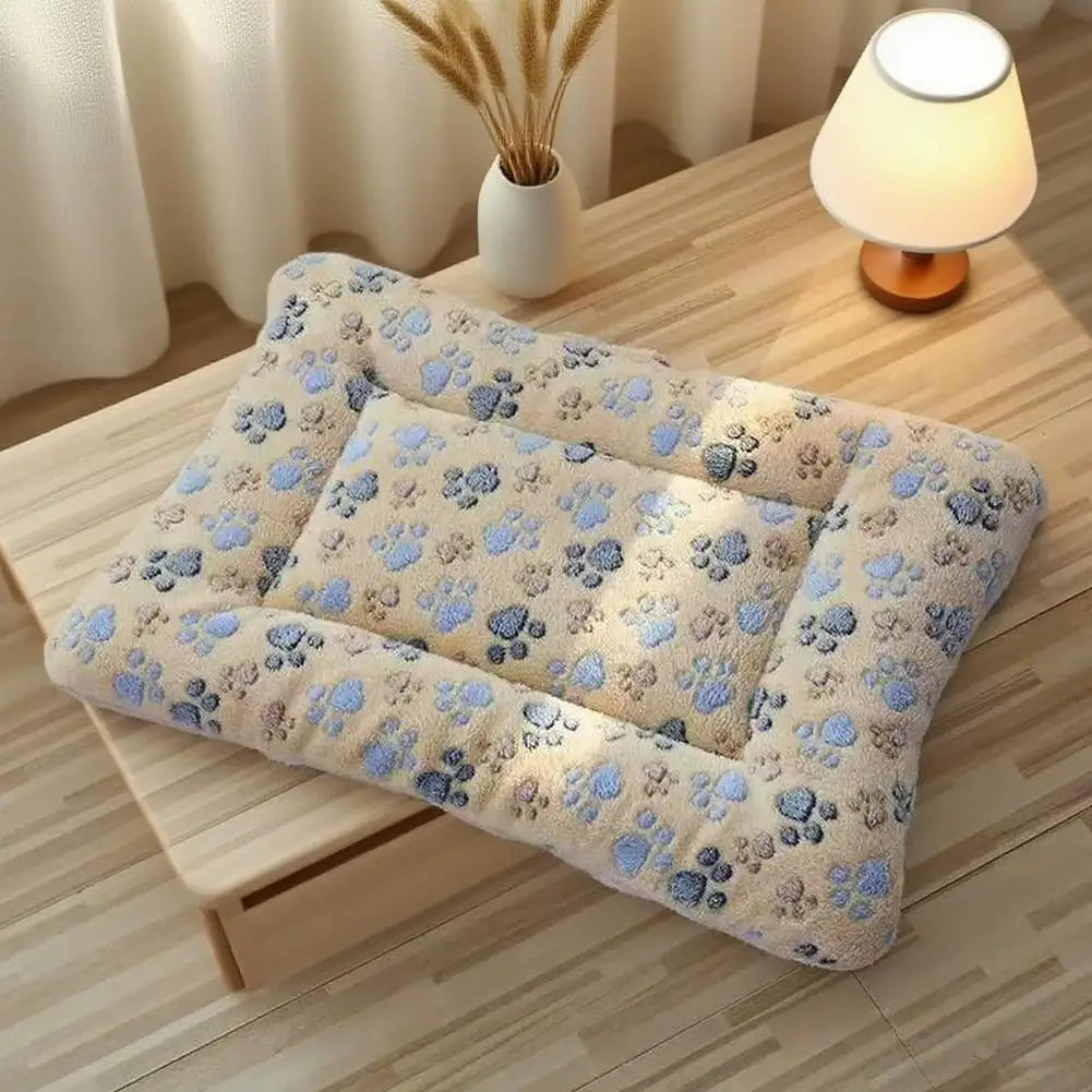 Soft Pet Mat Warm Flannel Cat Sleeping Cushion Thickened Comfortable Sofa Mat For Small Puppy Kitten Indoor Blanket Four Season