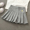 Kids Summer Dress with Safety Pants Thin Skirts for Girls New Pleated Skirt Pants Korean Student Uniform Skirts Back To School