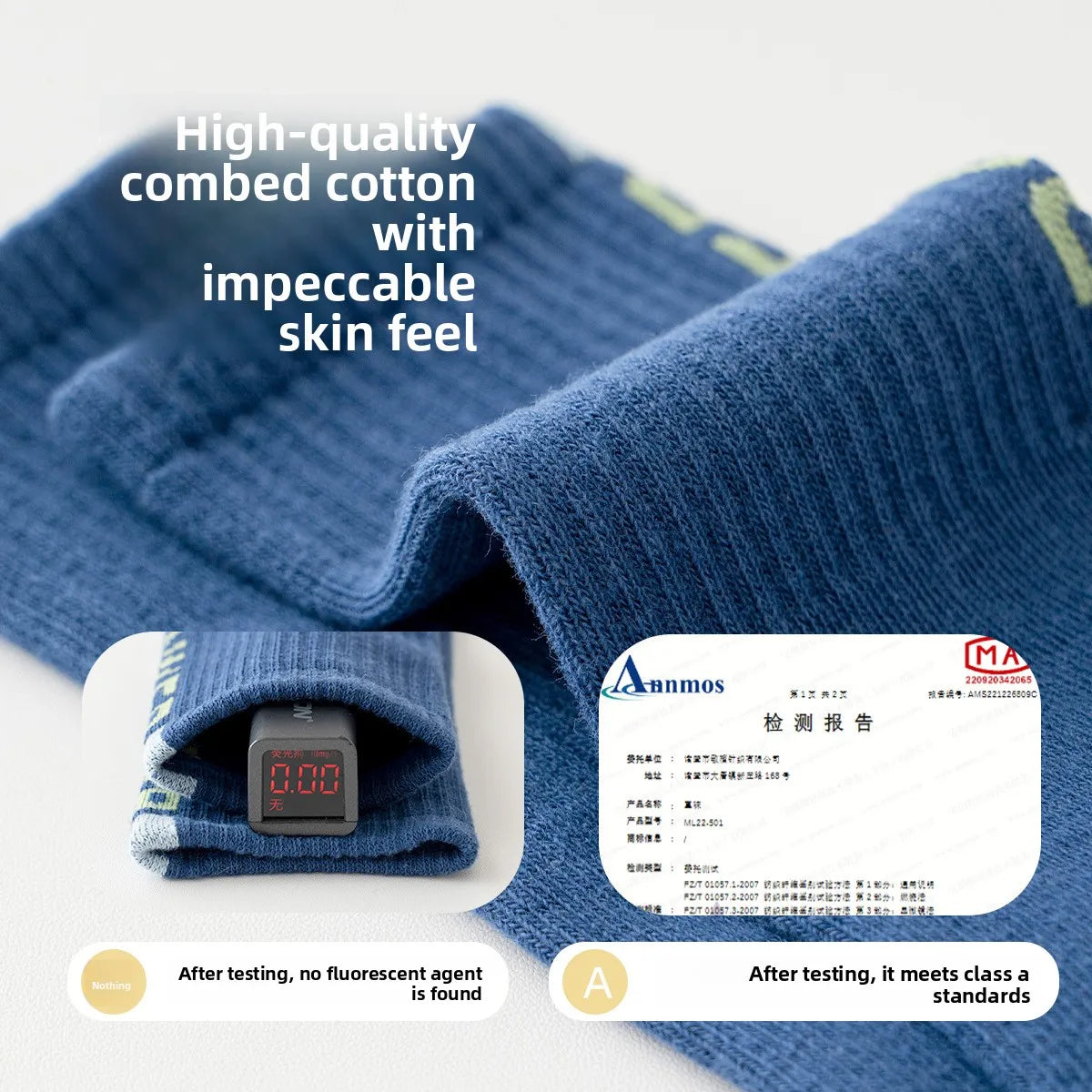 4 Pairs Kids Fashion Socks High Elasticity Long Tube Socks Combed Cotton Sport Socks for Boys Girls Seamless Comfort Socks