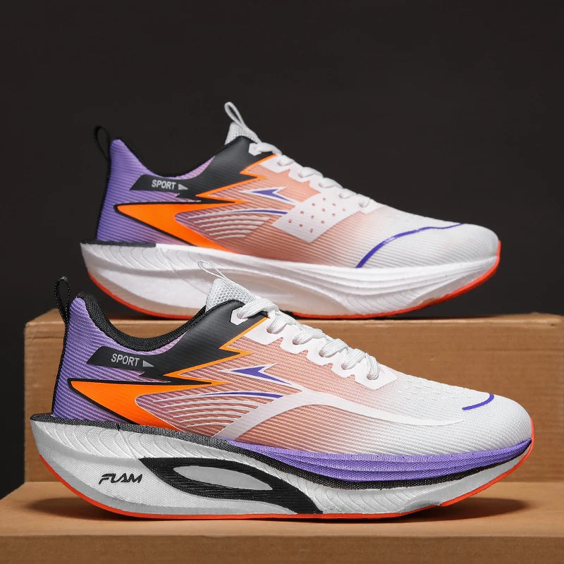 Marathon Running Shoes Men Casual Carbon Board Sports Breathable Lightweight Women's Comfortable Athletic Antiship Sneakers New