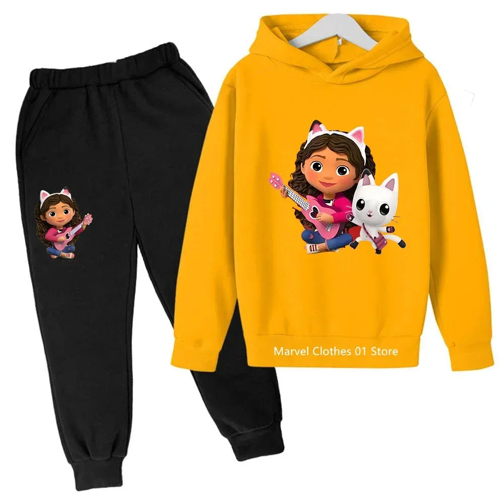 Hoodies Pants 2pcs Sets Cute Children Costume Kids TracksuitsKids Gabbys Doll House Hoodie Girls Clothes Mirabel