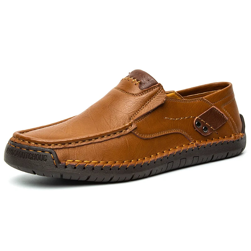 New Men's Flat Casual Shoes Handmade Leather Men Loafers Outdoor Men Shoes Breathable Men Moccasins Men's Sneakers Driving Shoes