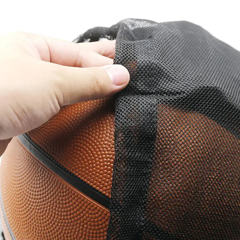 Portable Drawstring Basketball Backpack Mesh Bag Football Soccer Volleyball Ball Storage Bags Outdoor Sports Cycling Equipment
