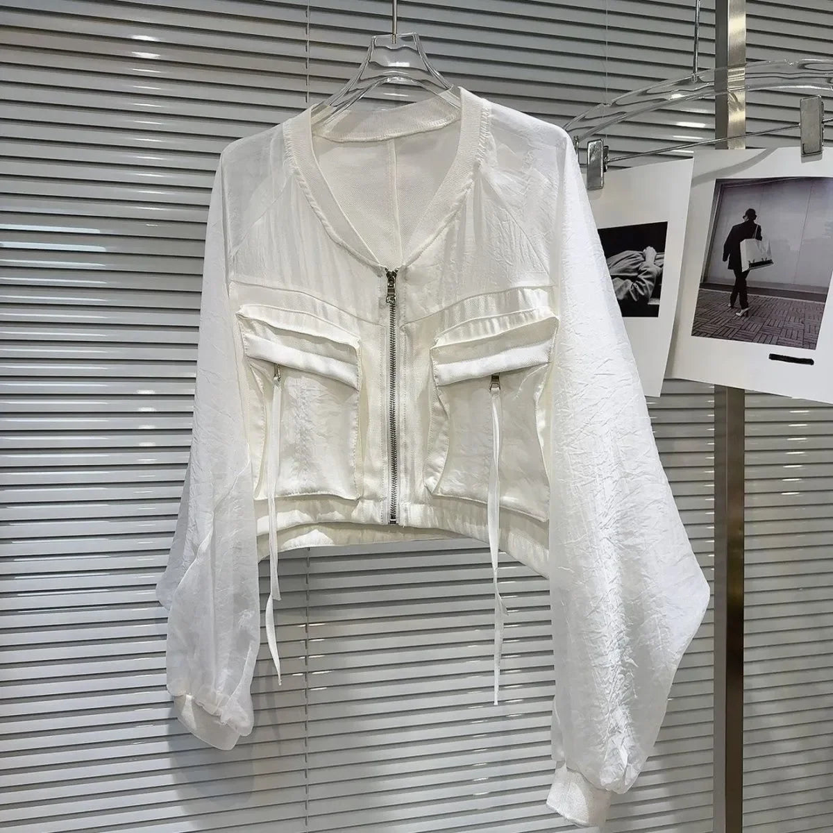 Tops Jackets Women's Summer Stand-up Collar Embroidery Lace Sun Protection Loose Fit Baseball Jacket New Comfortable Minimalist