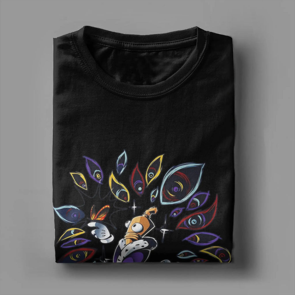 Men T-Shirts Kinger Cartoon Digitals Circus Funny Pure Cotton Tees Short Sleeve T Shirts O Neck Clothing Summer