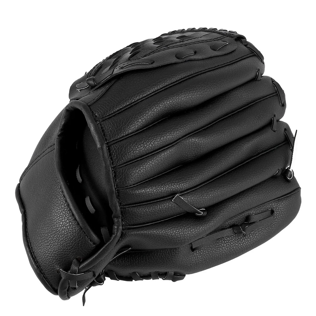 Quality! Outdoor Sports 2 Colors Baseball Glove Softball Practice Equipment Right Hand for Adult Man Woman Train,Black 10.5 Inch