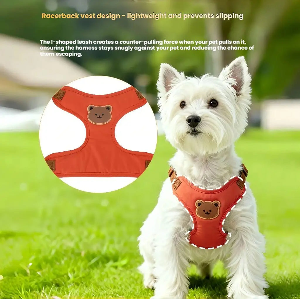 Pet Dog Harness Leash Set Small Medium Dog Cat Vest Breathable Puppy Chest Strap French Bulldog Chihuahua Harness Pet Supplies