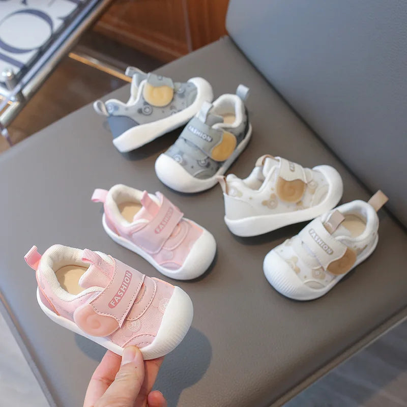 Kids Sneakers Baby Boys Girls Non Slip Spring Autumn 2026 Fashion Children Toddler Walking Shoes Design Cute Sweet Casual Shoes