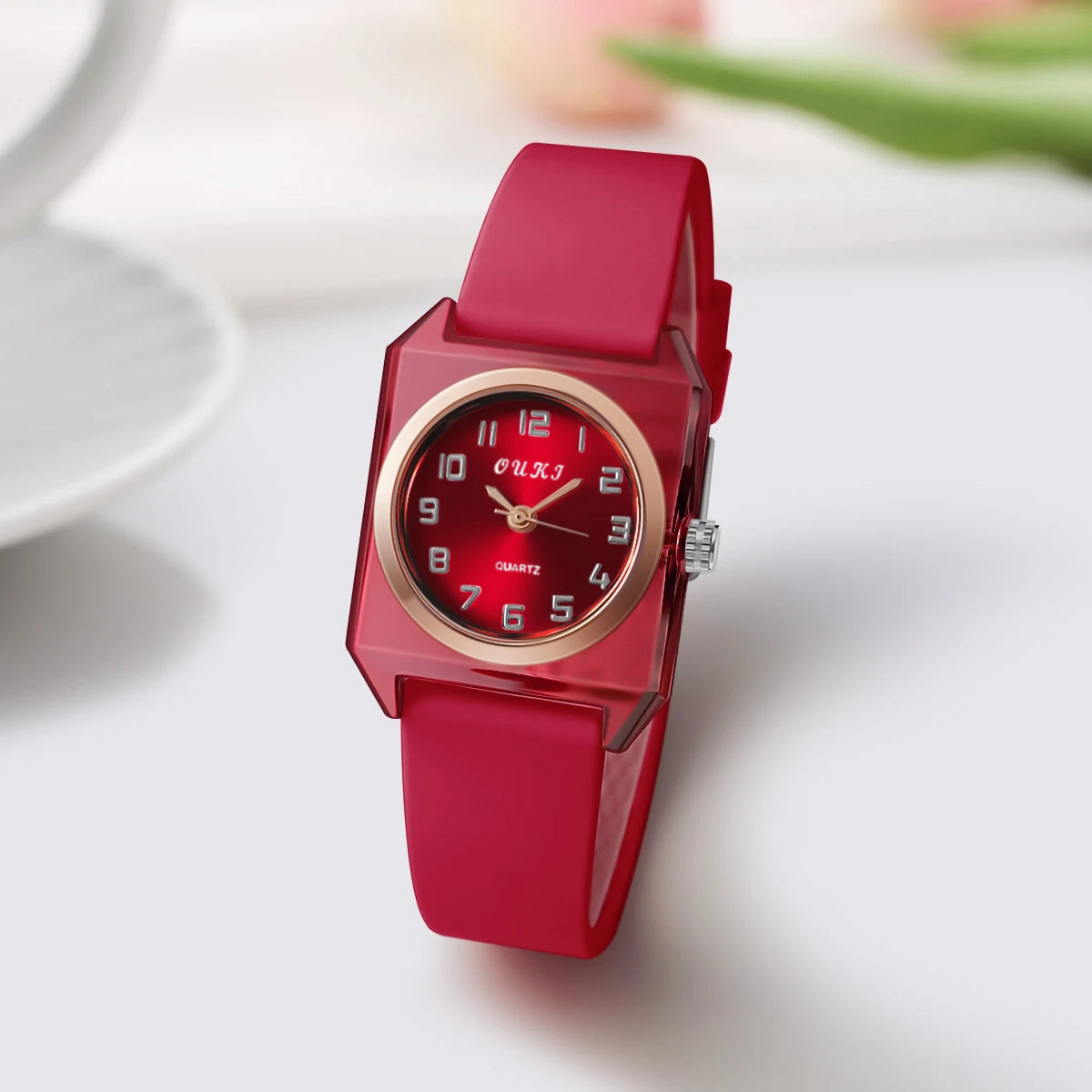 Women fashion popular sport casual silicone quartz wrist watches for ladies girls student