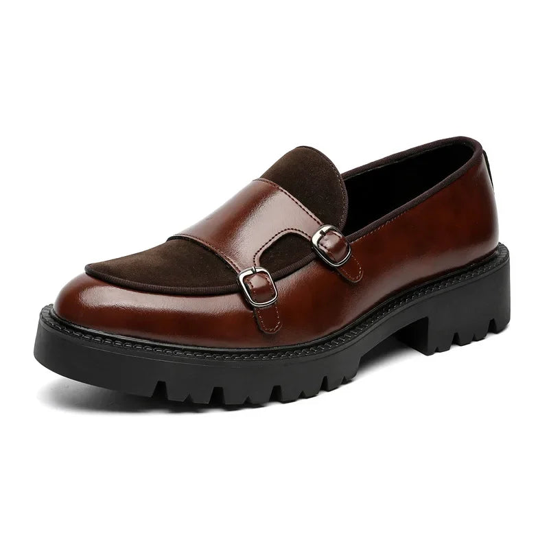 Men's Shoes Loafers Men Leather dress shoes fashion British Style Business Shoes for men Luxury Slip-On Casual Shoe Big Size 46