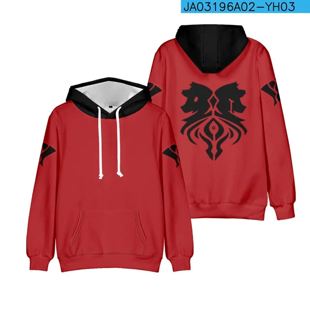 Hoodie Men Anime Creepypasta Hoodies Women Men Sweatshirt Streetwear Y2k Ticci Toby Cosplay Clothes Oversized Hooded Jacket