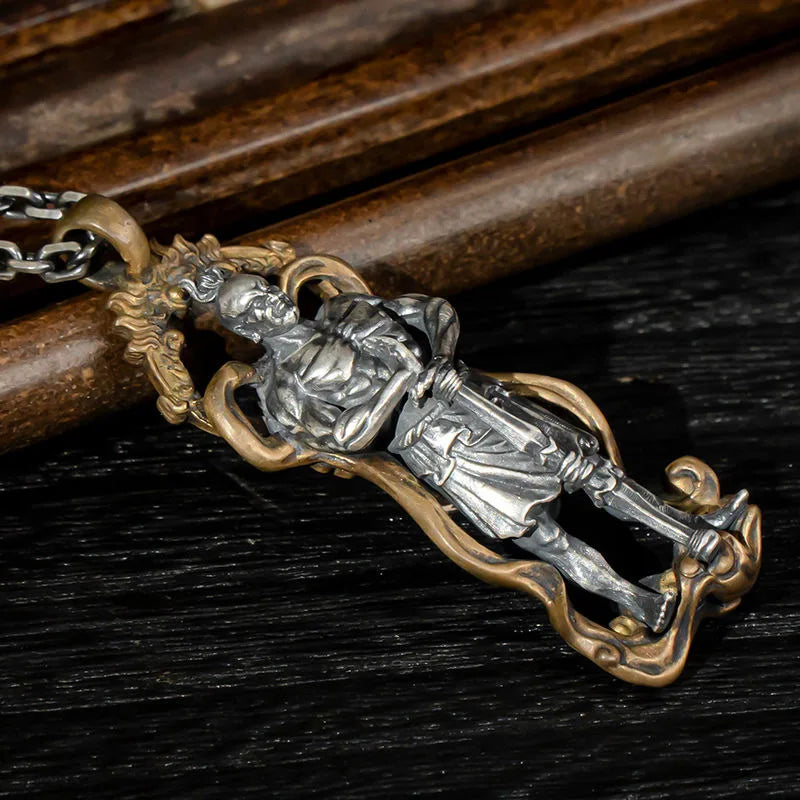 Men's Trident Necklace - Hip Hop Street Style, Bold & Stylish Pendant, Unisex Statement Jewelry for Men & Women