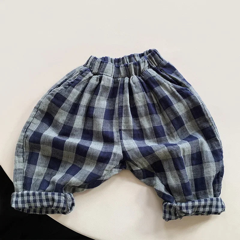 Kids Pants 2024 New Autumn Winter Simple Style Fashion Korean Casual Baggy