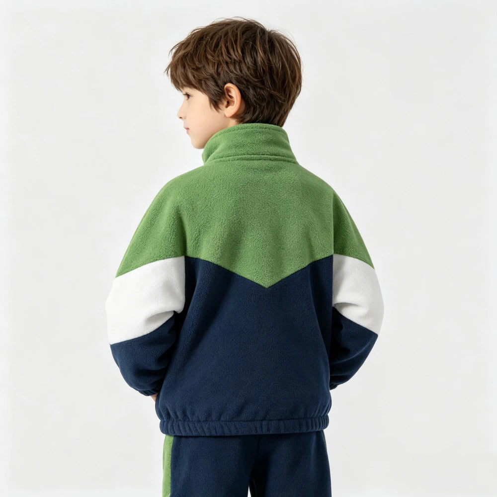 Kids Polar Fleece Jackets for Boys Clothes Toddler 2 3 4 5 6 7 Years Thick Warm Autumn Full Zipper Coats Winter Outerwear Jacket
