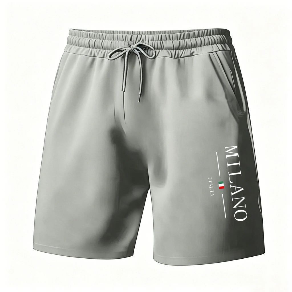 Men's Sport Shorts Sportswear Summer Running Shorts Beach Bottoms Milan, Italy print Jogging Training Short Pants