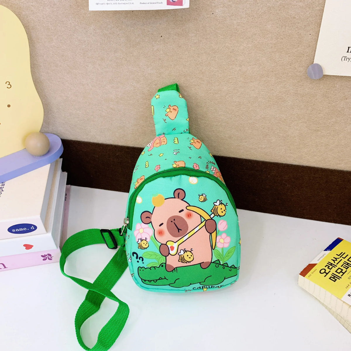 Capybara Crossbody Bag Children New Capibara Cute Shoulder Bags Kids Outdoor Sport Chest Pack Girls Boys Travel Coin Purse Gift