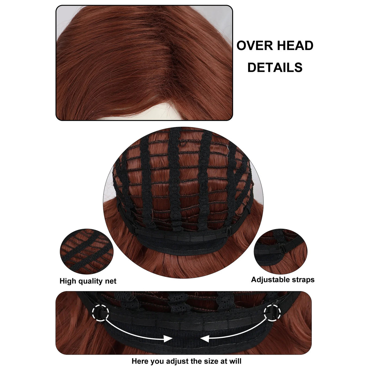 Women 1920s Wave Wig Vintage Flapper Multi Colored Cosplay Wig Synthetic Short Curly Hair Halloween Party Prop