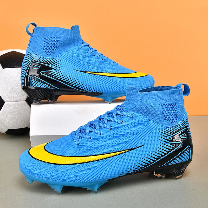 New Men Football Boots Kids Cleats Grass Soccer Shoes Futsal Indoor Ankle Match Training TF/FG Hot-selling Sport High-quality