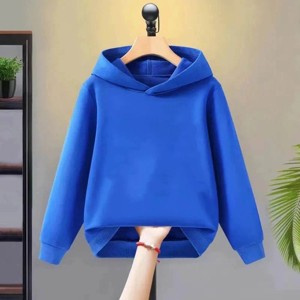 Kids' Hooded Sweatshirt for Boys & Girls Aged 3-12 | Multi-Color in Red, Pink, White & Black | Casual Versatile Kids' Top & Coat