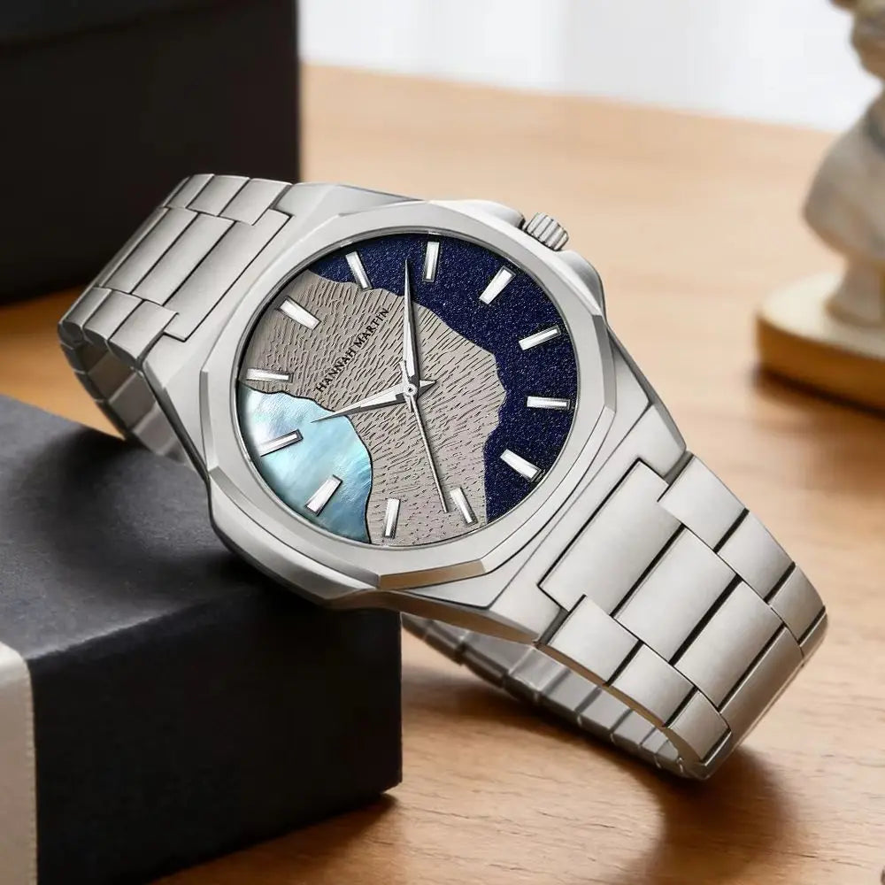 Men Watches 40mm Stainless Steel Business Timepiece for Men Clock Japanese Quartz Movement Watch With Tool Included Reloj Hombre