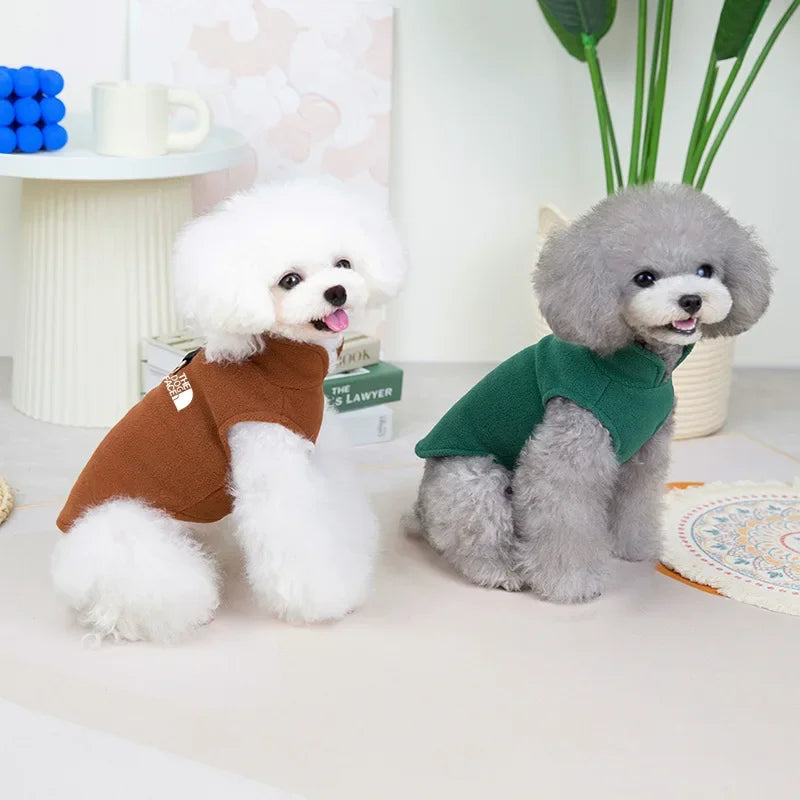 Pet Dog Clothes,Polar Fleece Warm Dog Vest,Fashion Comfortable and Breathable Dog Cothes,Clothes for Small and Medium-sized Dogs