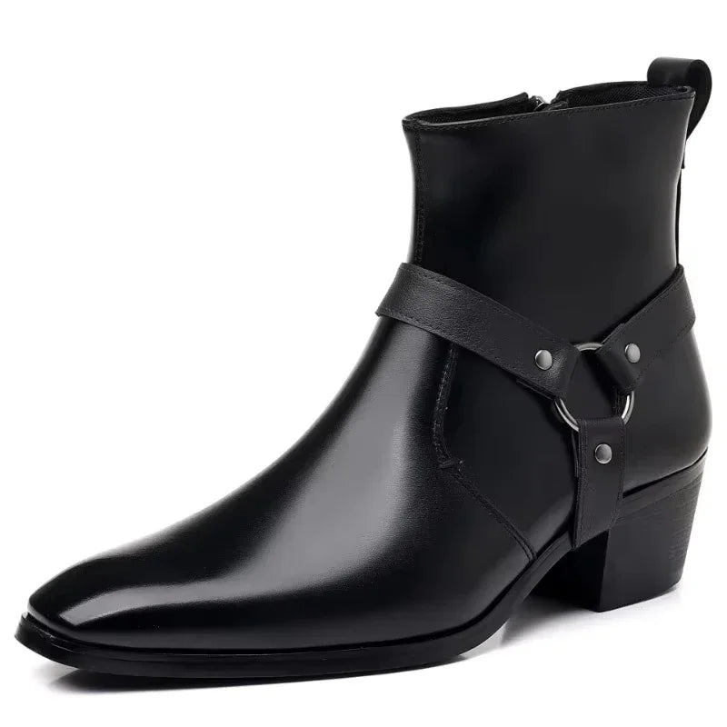 Shoes for Men High Quality Western Boots 2026 Fashion Chelsea Boots Luxury Men Cowboy Boots Designeer Wedding Office Dress Shoes