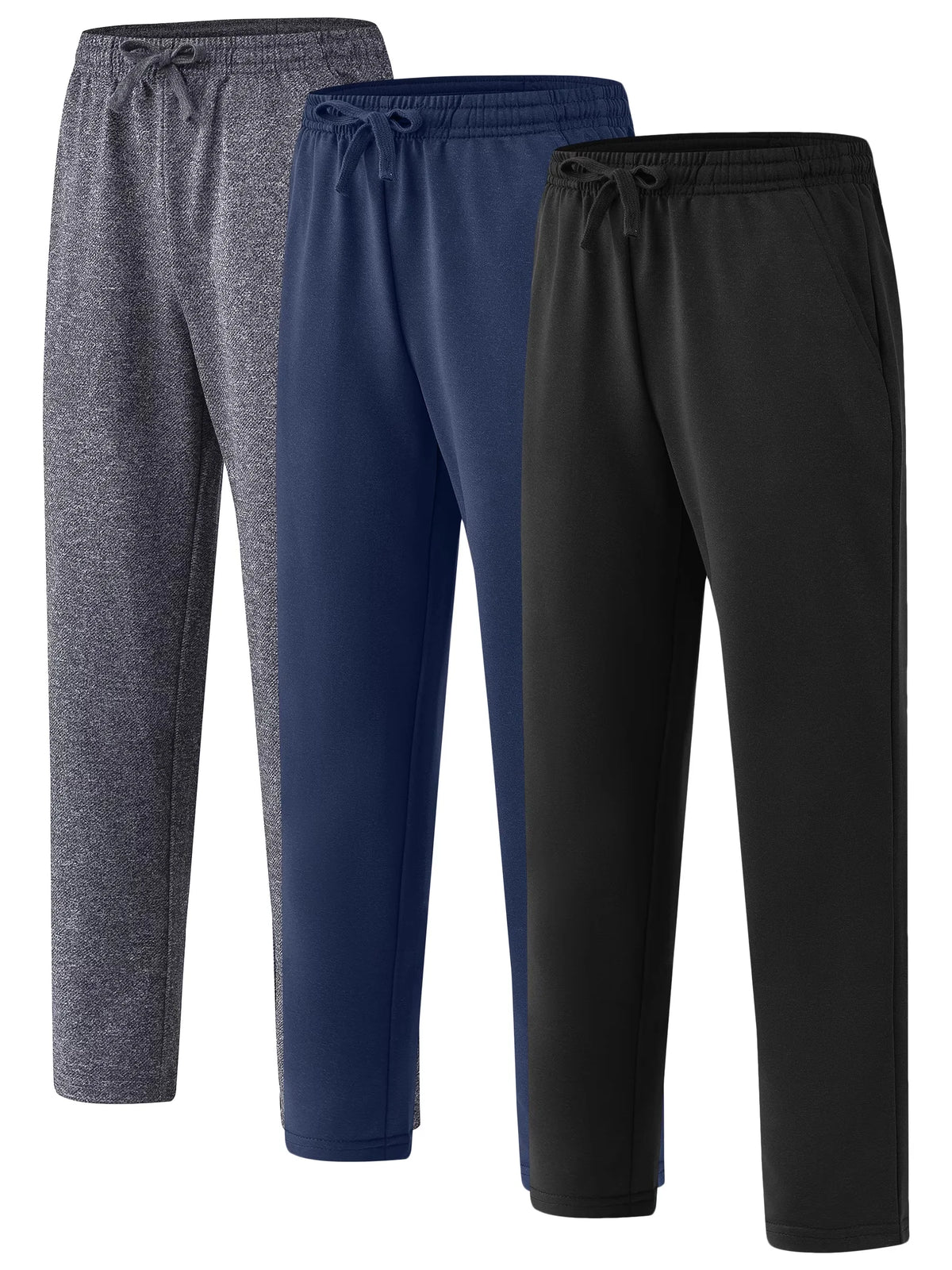 Boy's & Girls Pajamas Pants Set Kids' Athletic Jogger Pants with Drawstring and Side Pockets for Age 6-16Y