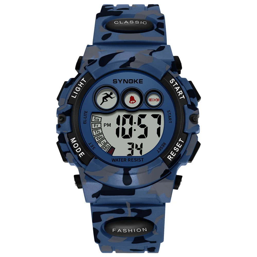 Kids Watch,Boys Watch for 3-15 Year Old Boys,Digital Sport Outdoor Multifunctional 50 M Waterproof Alarm Watch for Children