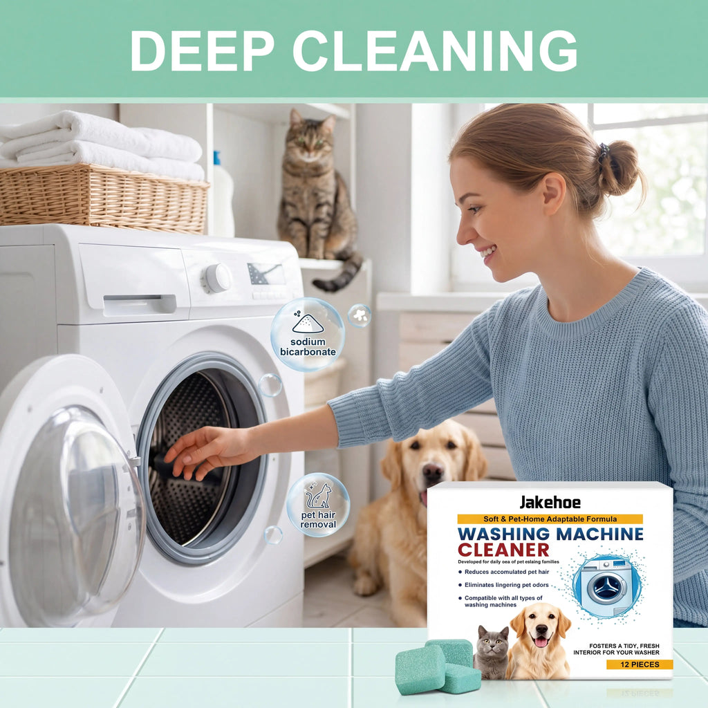 Pet Owners Washer Cleaning Tablets 12 Count Effervescent Formula Deep Cleansing Tank Remove Pet Hair Odor Remover Septic Safe