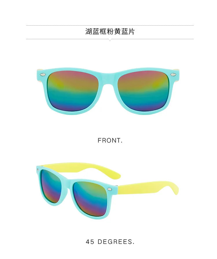 Eyewear Kid Sunglasses Boys Girls Baby Rice Staple Sunglasses Cute Colored Sunglasses Children T155