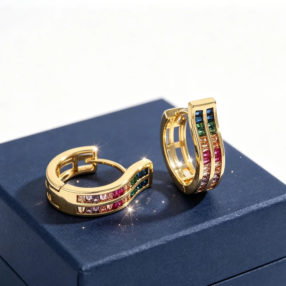 A Pair of Exquisite and Elegant Earrings for Women, Colorful Ear Jewelry Suitable for Everyday Wear