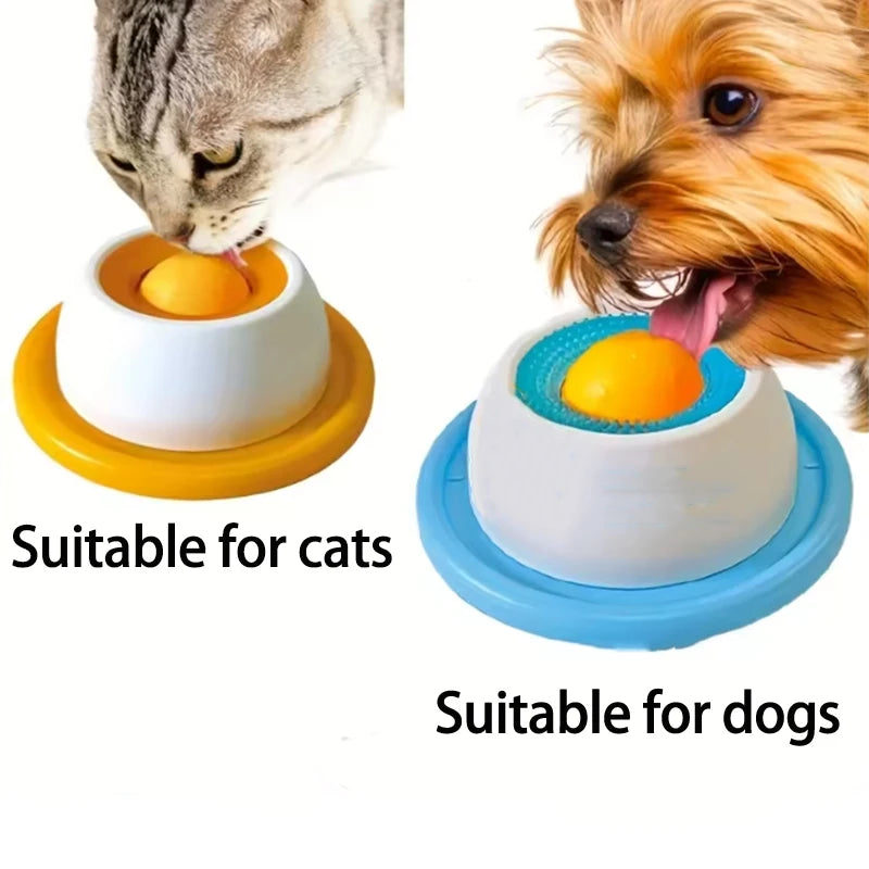 Pet Lick Mat Slow Feeder for Dogs & Cats Pet Slow Food Dispenser Dog Feeding Food Training Promote Dental Health Dog Licking Toy