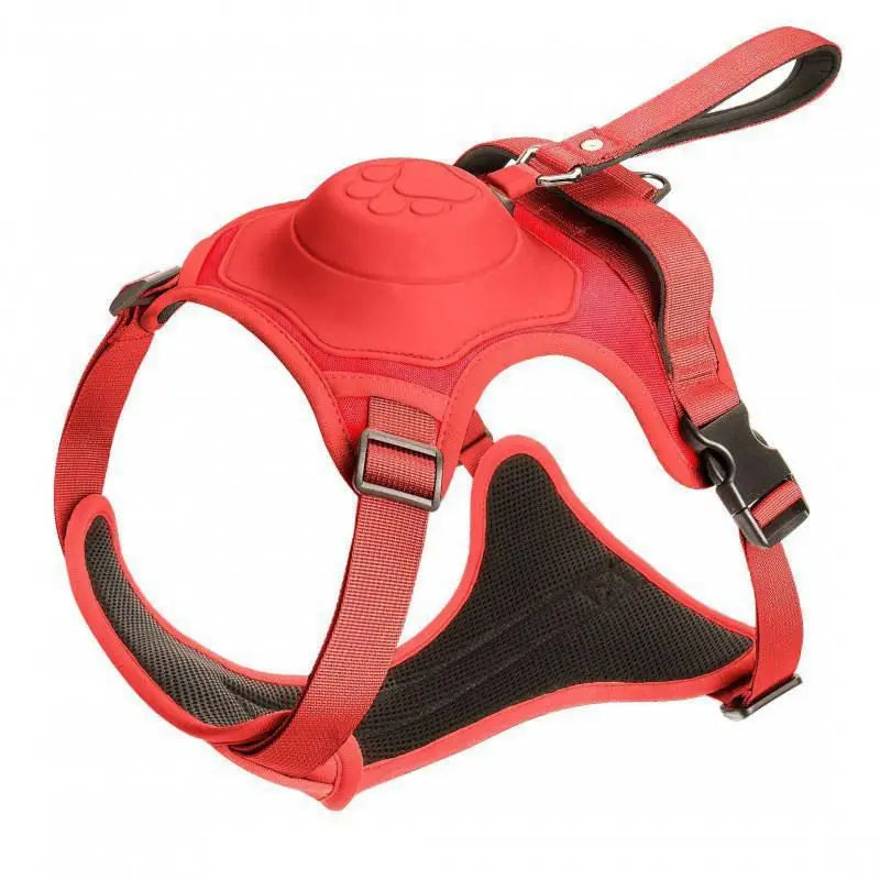 Dog Collar Harness for Medium Large Dogs Explosion-proof Punch Breathable Adjustable Pet Harness Vest Outdoor Outdoor Training