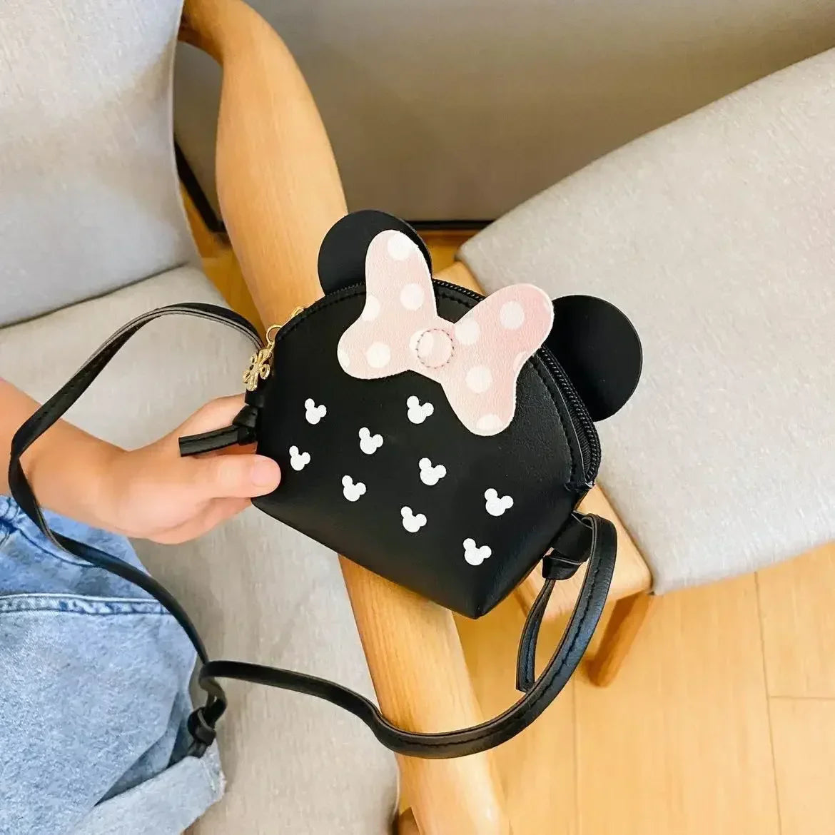 Girl's Cute Crossbody Bags Children Wallet Coin Purse Cute Cartoon Bow Shoulder Bag Kids Coin Pouch Bowknot Shoulder Bags