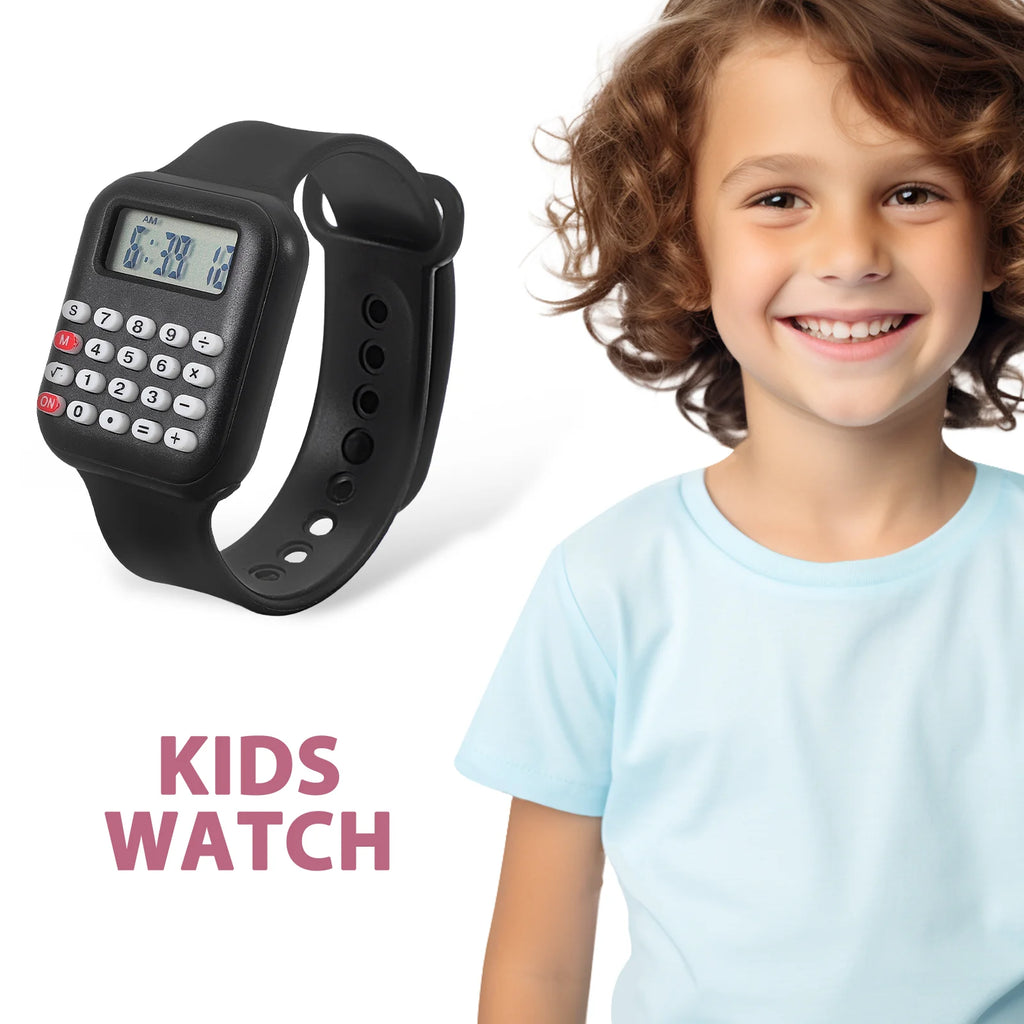 2 Pcs Calculator Watch  Childfriendly Calculator Wrist Watch  for Toddlers Fun Learning Tool  Kids Watches for Girls boys use