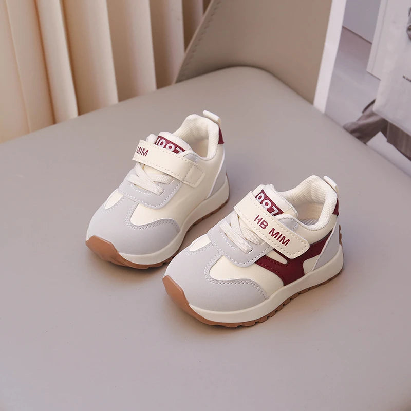 Baby Kids Walking Shoes Soft Sole Non-slip Boys Girls Sports Shoes Breathable 2025 New Fashion Children Sneakers Trendy Flexible