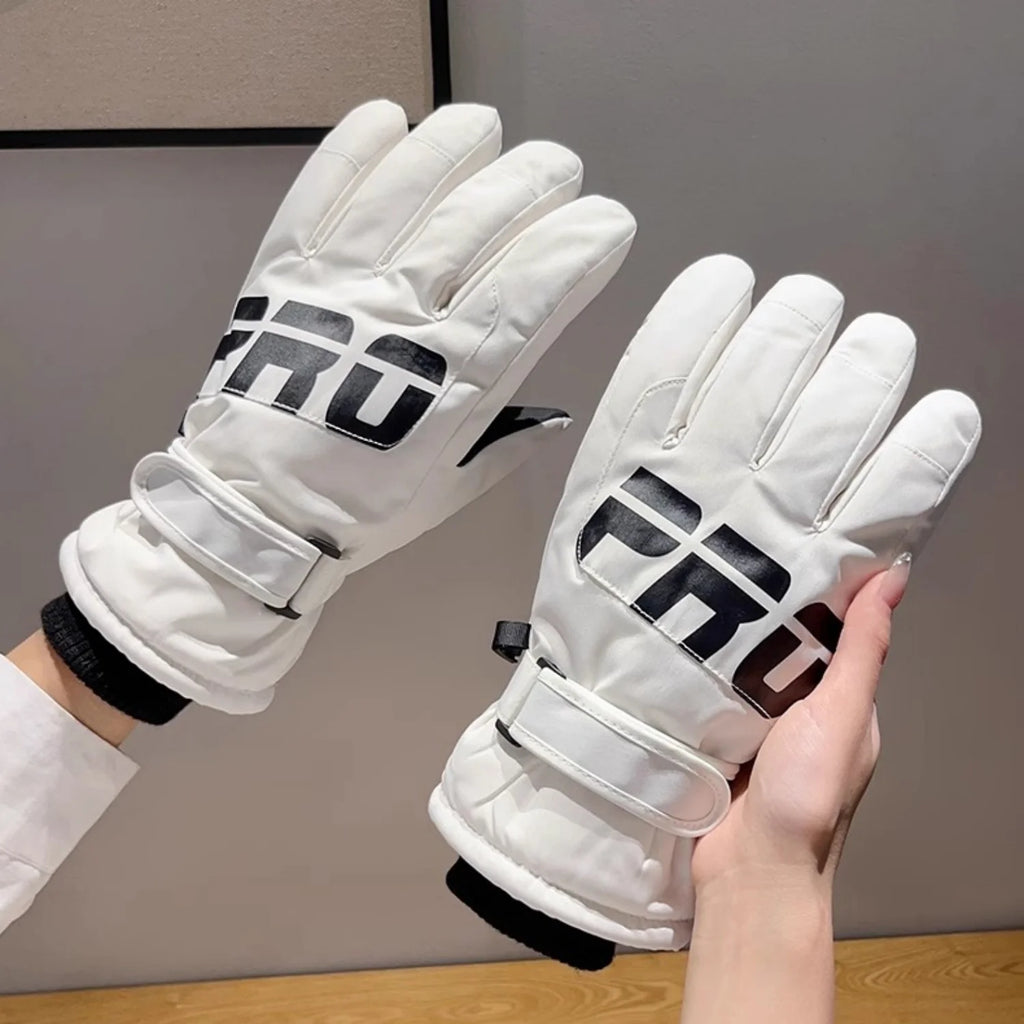 1 Pair Skiing Gloves For Men And Women Thickened Windproof Warm Gloves Outdoor Touchscreen Sports Gloves Soft Plush Mittens 2025