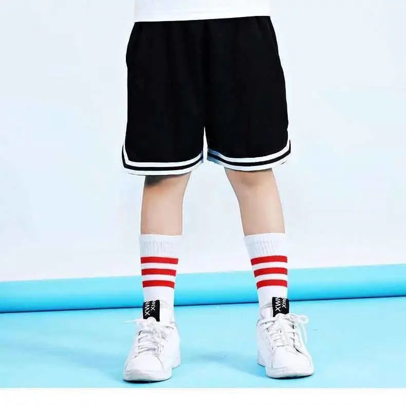Kids Basketball Shorts Summer Boy Quick-drying Running Football Sports Shorts Children's Leisure Joker Outdoor Beach Pants 5-16Y