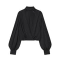 Women's 2026 New Perspective Shirts Tops Fashion Loose Long-Sleeved Elegant Spring Blouses Chic Youth Street Travel Blouses Tops